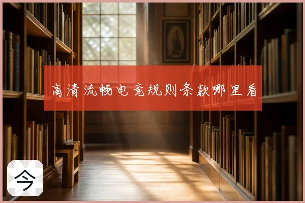 高清流畅电竞规则条款哪里看